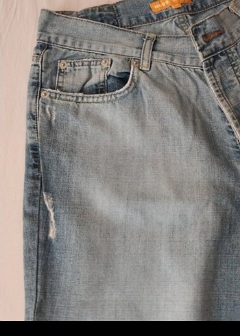 32 Beden mavi Renk Rahat Kesim Mavi erkek Denim Pantolon
