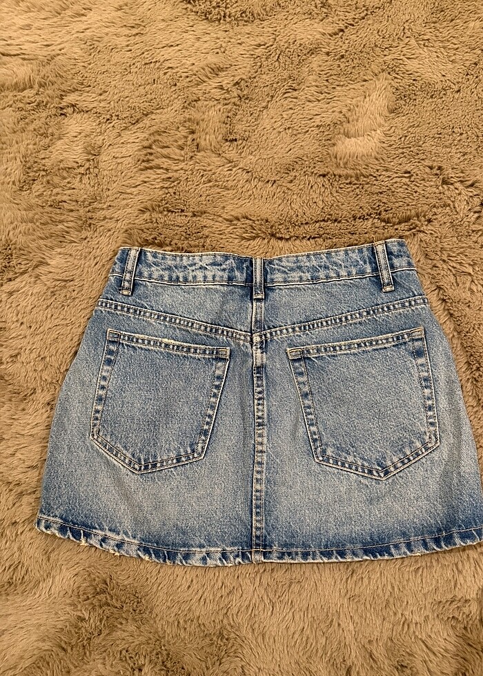 Zara Mini Jean Etek - Görsel 2