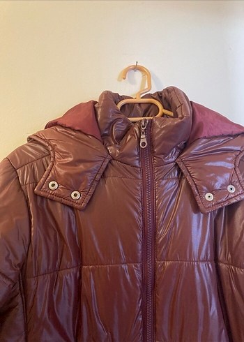 Şişme Kadın Mont, Fermuarlı, Midi Boy - Görsel 4