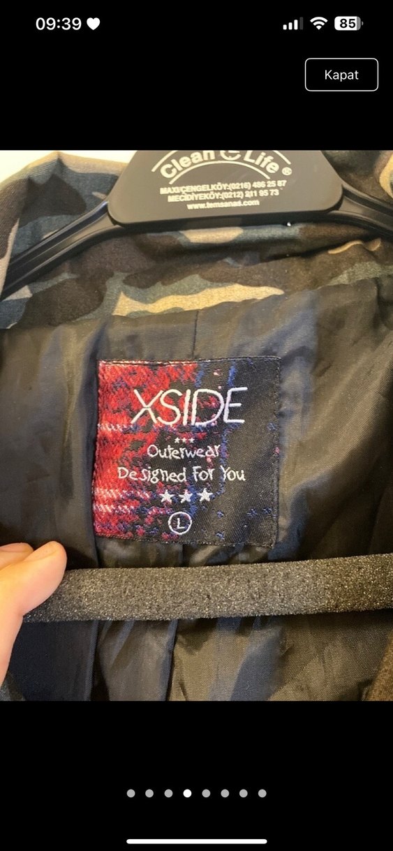 Kadın Kamuflaj Deri Ceket - Görsel 4