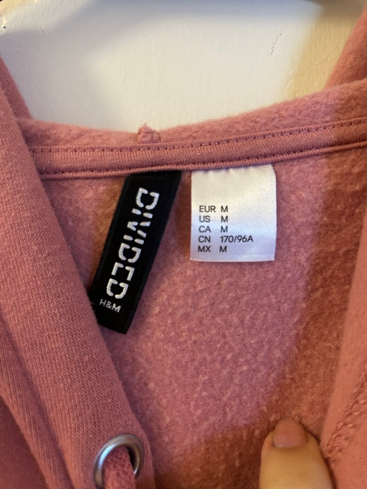 Pembe Kapüşonlu Salaş Sweatshirt - Görsel 5