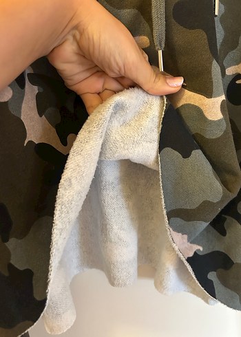 Kapüşonlu Kamuflaj Kadın Sweatshirt - Görsel 2