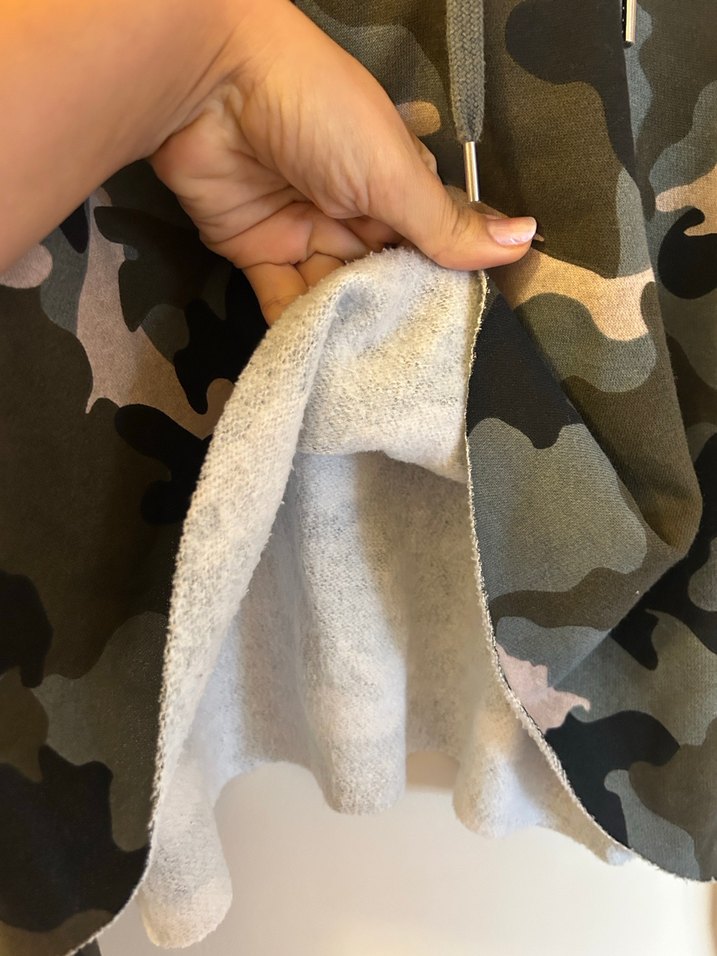 Kapüşonlu Kamuflaj Kadın Sweatshirt - Görsel 2