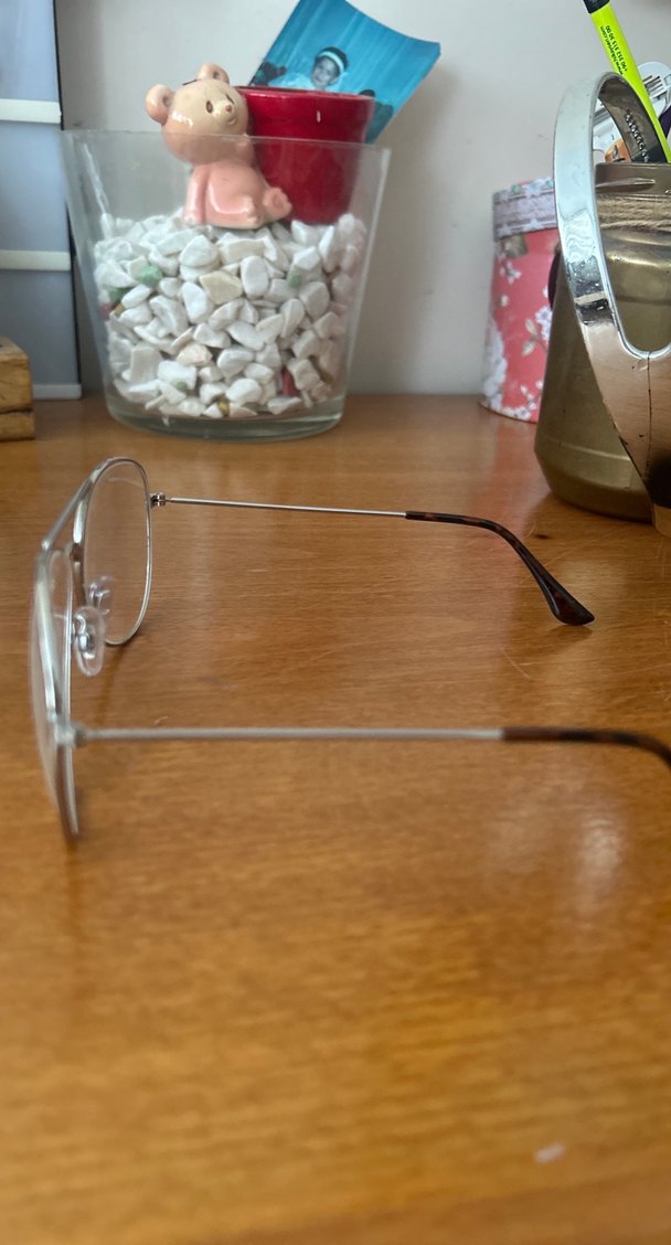 Bej Transparan Klasik Kadın Gözlüğü - Görsel 2