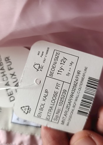 Kürk Detaylı Pembe Kadın Kışlık Mont - Görsel 4