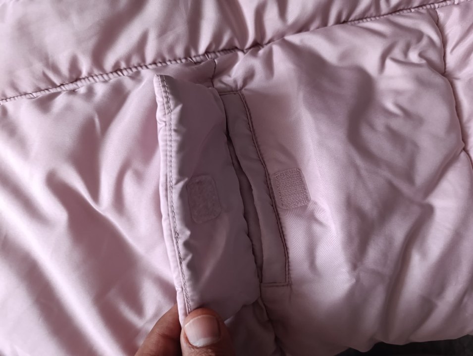 Kürk Detaylı Pembe Kadın Kışlık Mont - Görsel 5