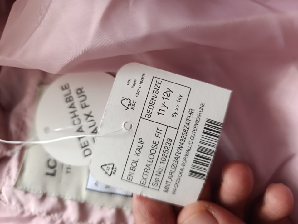 Kürk Detaylı Pembe Kadın Kışlık Mont - Görsel 4