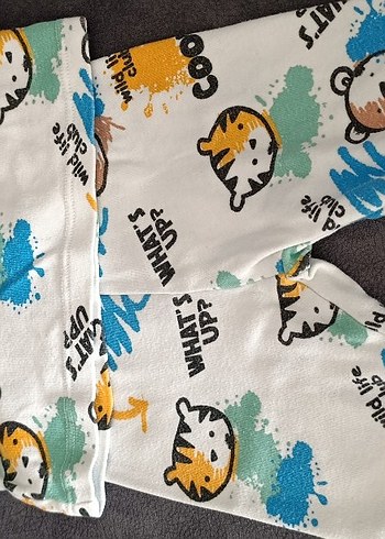 Renkli Baskılı Bebek Erkek Takımı - Görsel 3