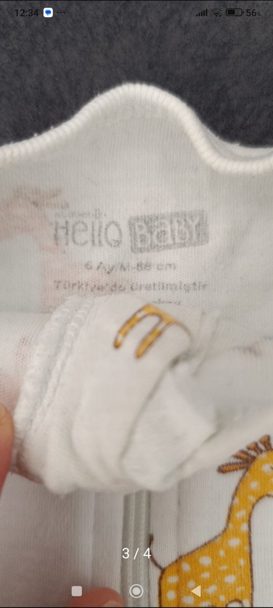 Renkli Baskılı Fermuarlı Bebek Erkek Tulum - Görsel 3