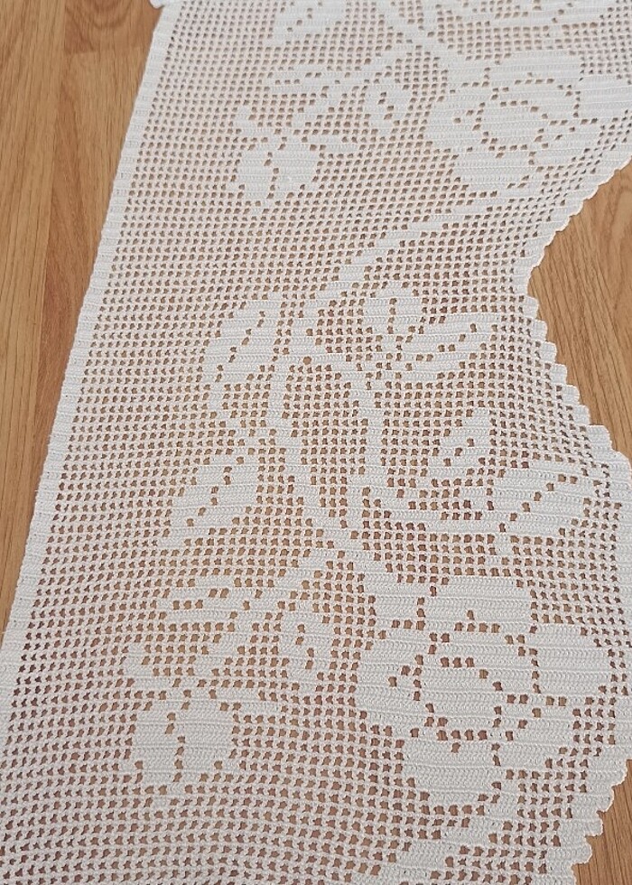 Dantel güneşlik  perde ucu - Görsel 4