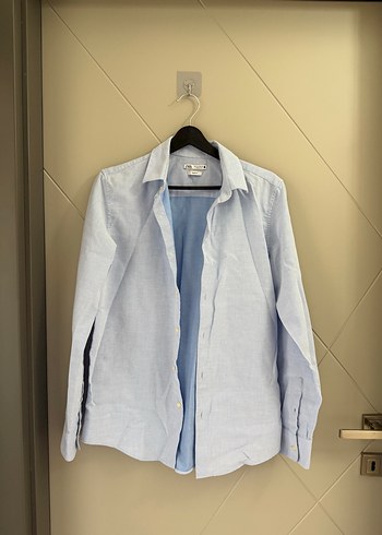 Zara Zara erkek mavi klasik gömlek