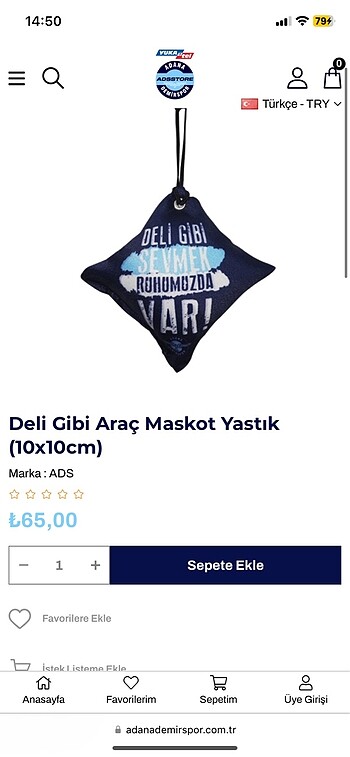  Beden Renk Adanademirspor taraftar hediyelik
