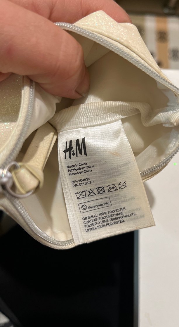 Bej Parlak Simli Kadın Deri Portföy Çanta - Görsel 2