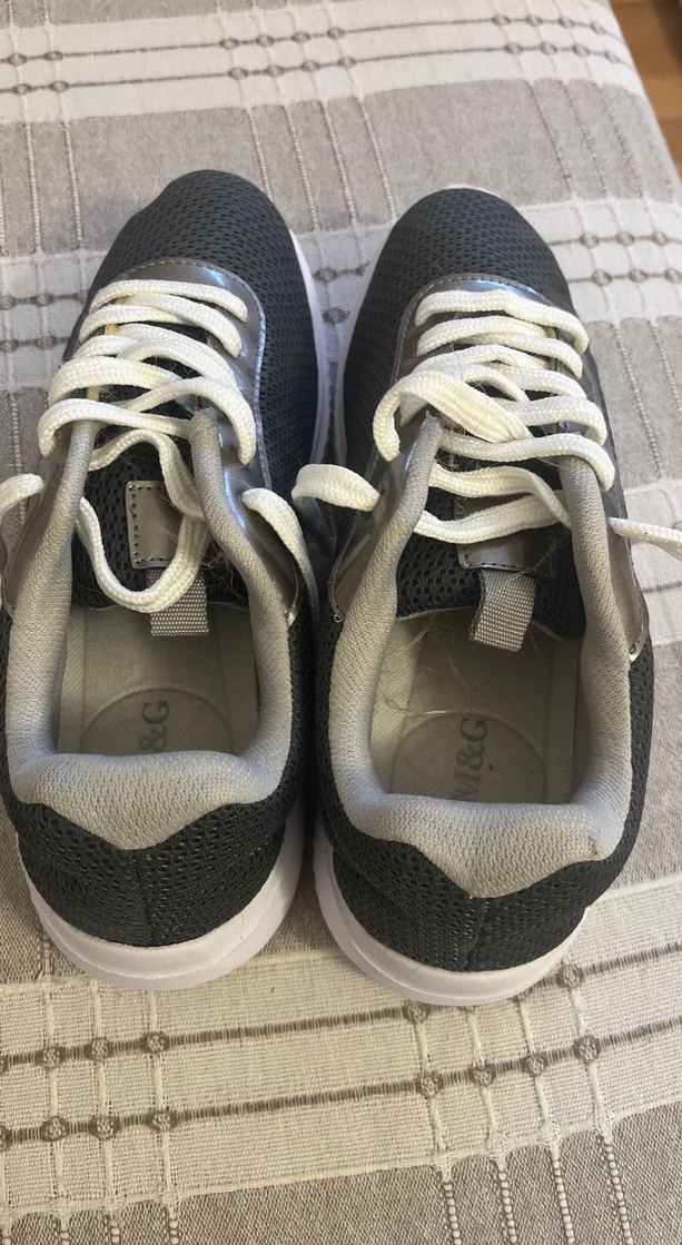 Kadın Gri Spor Sneakerlar Bağcıklı - Görsel 2