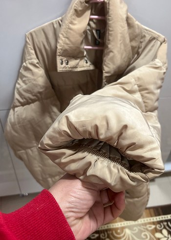 Bej Kadın Kışlık Ceket - Görsel 3