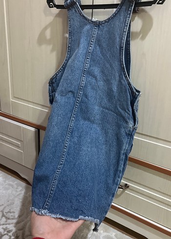 Kız çocuk kot  elbise - Görsel 2