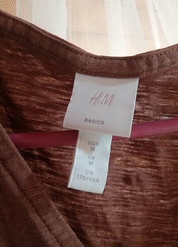 m Beden kahverengi Renk H&M midi elbise