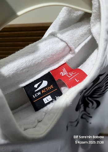 Beyaz Liverpool Baskılı Fermuarlı Sweatshirt - Görsel 3