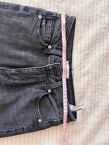 36 Beden gri Renk Flare jean