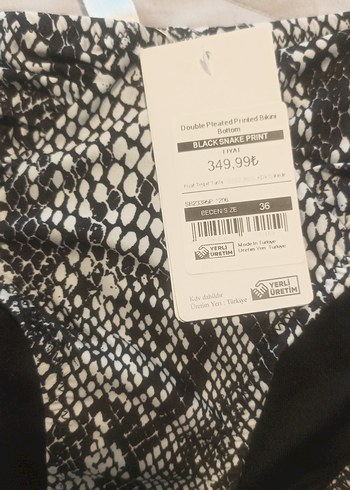 Yılan Desenli Kadın Bikini Altı - Görsel 3