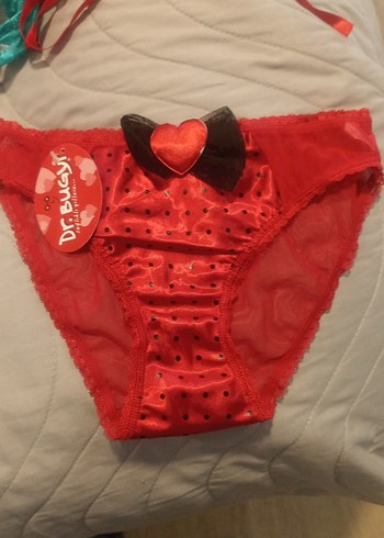 Kırmızı Puantiyeli Midi Kadın Külot - Görsel 2