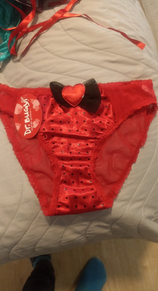 Kırmızı Puantiyeli Midi Kadın Külot - Görsel 2