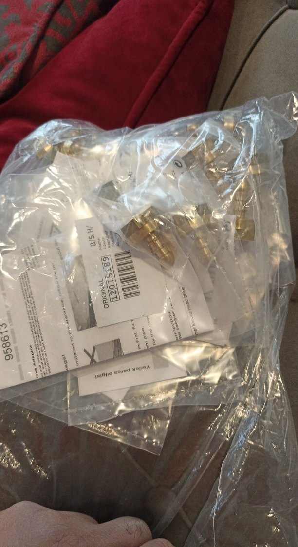 Altın Renkli Orijinal gaz  Adaptör - Görsel 3