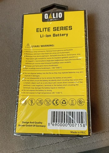 Gallio Elite Series Li-ion Batarya N910 3220mAh - Görsel 2