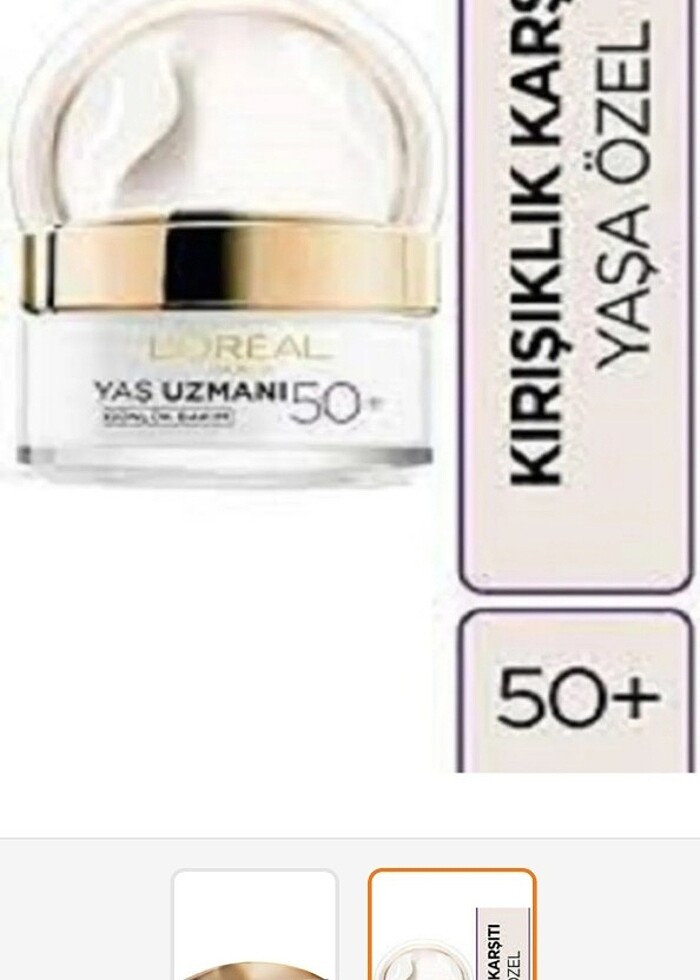 L'Oreal Paris Yaş Uzmanı Kırışıklık Karşıtı Yenileyici Krem 50+  - Görsel 2