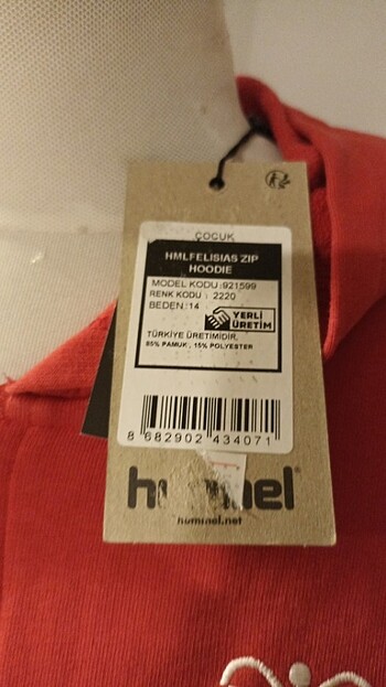 13-14 Yaş Beden Kapşonlu sweatshirt bayan