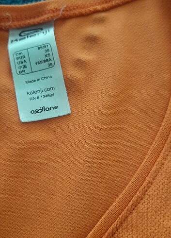 38 Beden turuncu Renk Spor tshirt