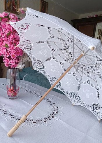 Dantel İşlemeli Bohem Şemsiye - Görsel 6