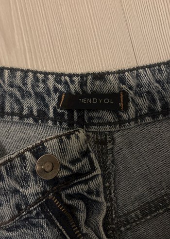 mavi Mini Denim Şort - Görsel 3