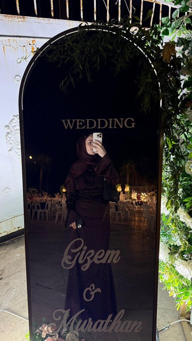 Manuka Bordo Mila Abiye - Görsel 4