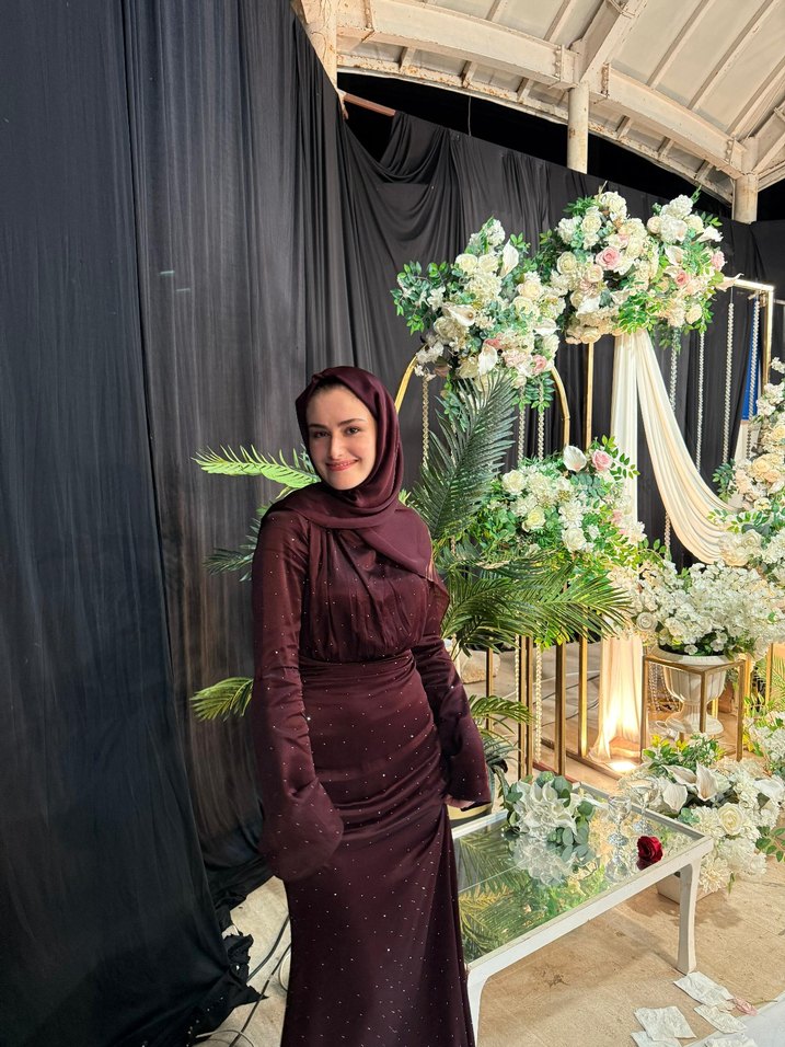 Manuka Bordo Mila Abiye - Görsel 3