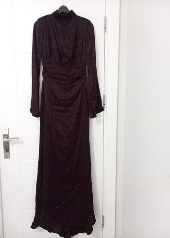 Manuka Bordo Mila Abiye - Görsel 2