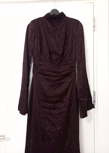 Manuka Bordo Mila Abiye - Görsel 4