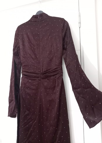 Manuka Bordo Mila Abiye - Görsel 7