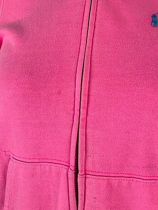 15-16 Yaş Beden pembe Renk Fermuarlı Sweatshirt