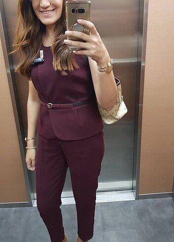 Bordo Takim Elbise M Beden 