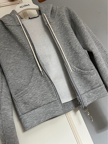 s Beden gri Renk Crop Sweatshirt
