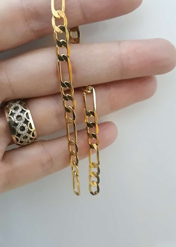 Zincir Detaylı Kadın Altın Renkli El Zinciri - Görsel 2