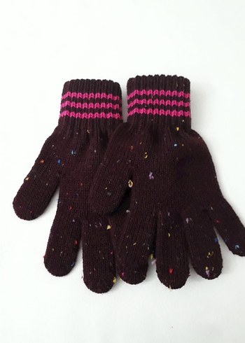 kız çocuğu kışlık örgü eldiven - Görsel 2