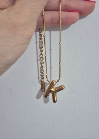 Altın Kaplama Harf Kolye - Görsel 2