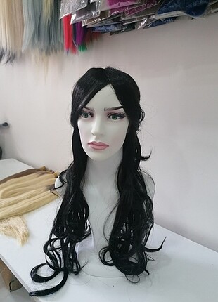 Uzun siyah peruk 