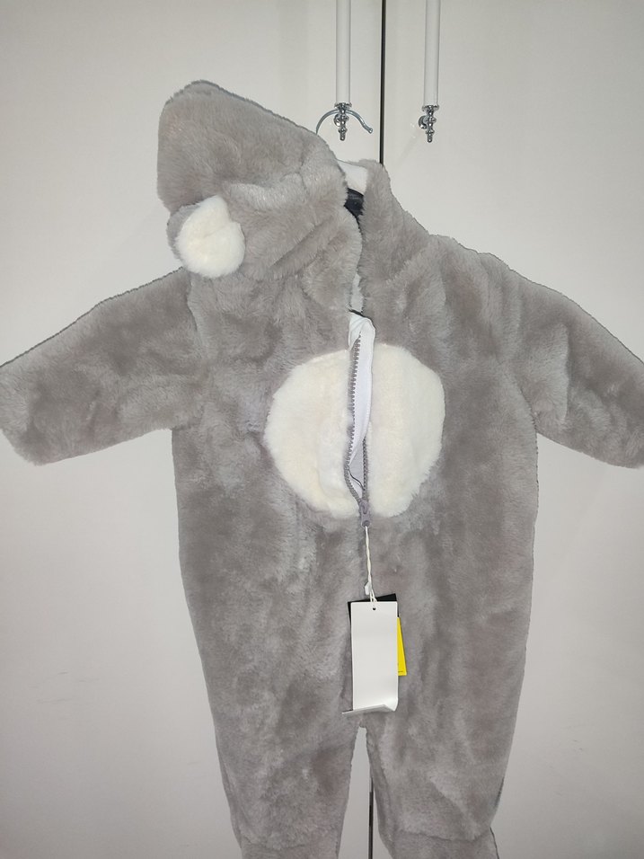 Gri Kürklü Bebek Tulum - Görsel 2