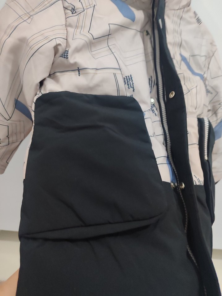 Erkek Çocuk Baskılı Fermuarlı Gri Mont - Görsel 5