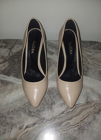 Stiletto 38 numara bej