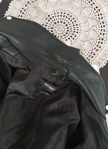 s Beden siyah Renk Pull&bear deri ceket 