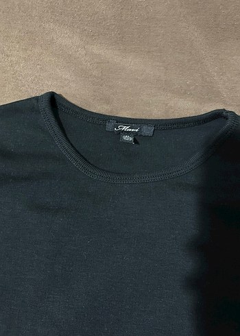 Kız Çocuk Siyah Uzun Kollu Goth Tişört - Görsel 2